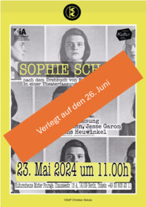 Sophie Scholl - Szenische Lesung @ Kulturscheune Mutter Fourage
