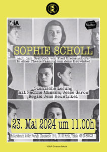 Sophie Scholl - Szenische Lesung @ Kulturscheune Mutter Fourage