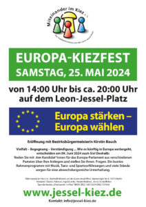 Kiezfest "Europa stärken - Europa wählen" @ Leon-Jessel-Platz