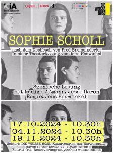 Sophie Scholl - Szenische Lesung @ Die Weisse Rose