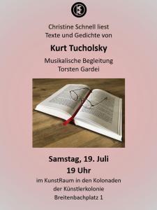Kurt Tucholsky Lesung @ KunstRaum der Künstlerkolonie