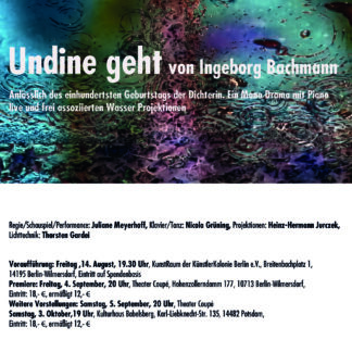 Undine geht - Monodrama mit Musik am 5. September 2026 (ermäßigt)